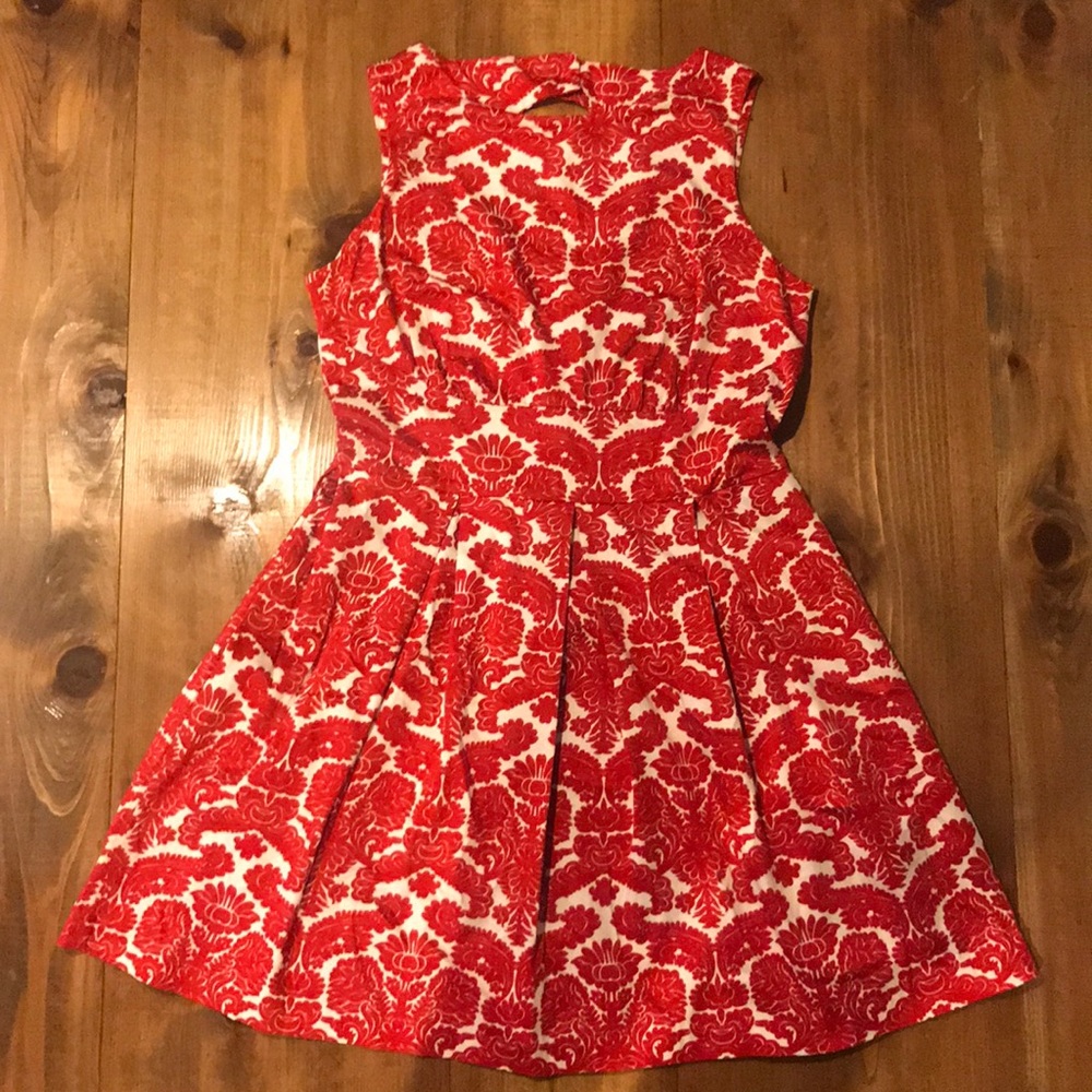 NWOT ASOS Closet Brand Red Printed Dress